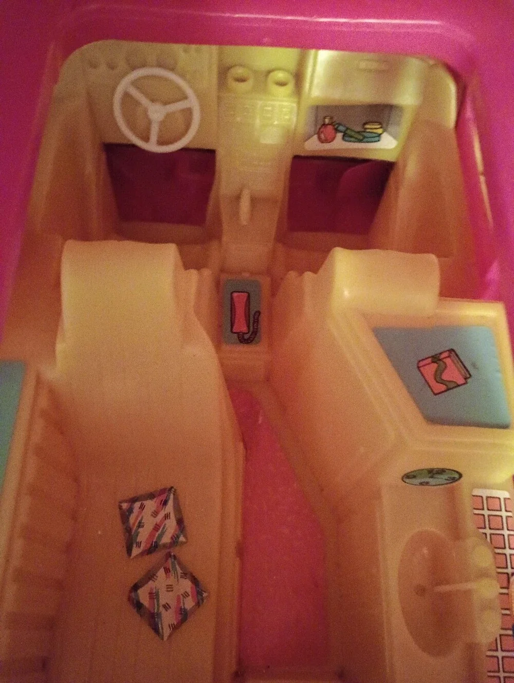 Vintage Barbie Mini Camper Van / | Retro Pink Camper |